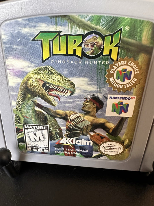 N64 (NINTENDO 64) Authentic & Tested Turok: Dinosaur Hunter 1997
